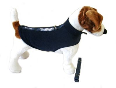 Doggie Design（ドギーデザイン）Navy Blue Fleece Wrap Vest ネイビー ブルー フリース ラップ ベスト