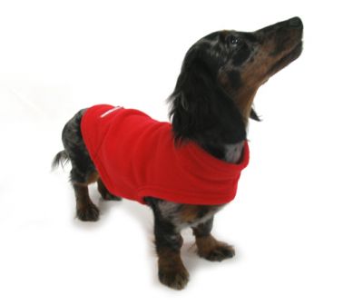 Doggie Design（ドギーデザイン）Red Fleece Vest レッド フリース タートルネック ベスト