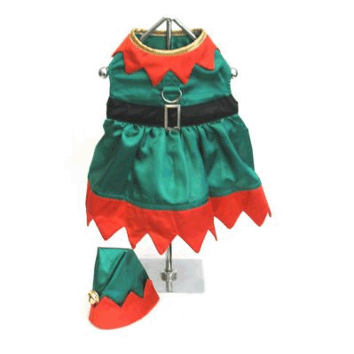 Doggie Design（ドギーデザイン）Elf Girl Harness Dress W/ Hat エルフ ガール ハーネス ドレス セット