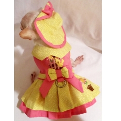 Platinum Puppy Couture（プラチナ パピー クチュール）Little Chick Harness Dog Dress リトル チック ハーネス ドレス セット