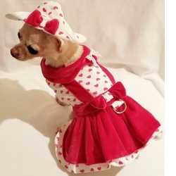 Platinum Puppy Couture（プラチナ パピー クチュール）ドッグウェア Lady Love Harness Dress レディー ラブ ハーネス ドレス セット