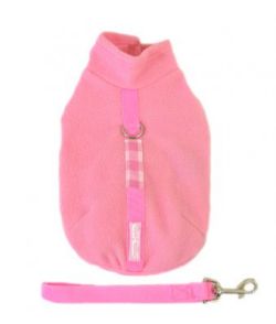 Doggie Design（ドギーデザイン）Pink Fleece Wrap Vest ピンク フリース ラップ ベスト