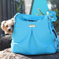 Doggie Design（ドギーデザイン）Sea Glass Mia Michele Dog Carry Bag シーグラス フェイク ペブル レザー キャリーバッグ
