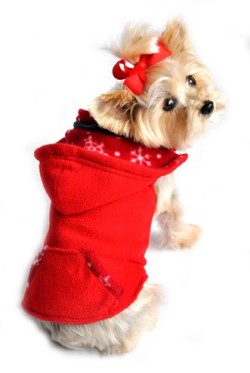 Doggie Design（ドギーデザイン）Red Snowflake Reversible Vest レッド スノーフレーク リバーシブル ベスト
