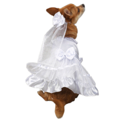 Yappily Ever After Dog Wedding Gown