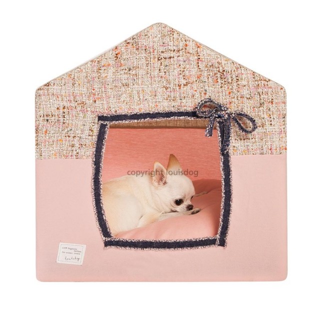 【送料無料】Louisdog（ルイドッグ）犬用ベッド Peekaboo/Organic Pink Petit ピーカブ オーガニック ピンク ハウス ベッド プチサイズ