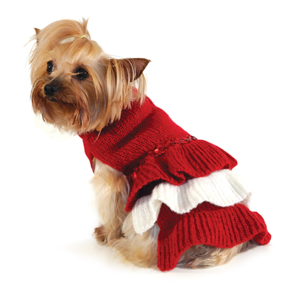 DOGO（ドゴ）Sequin Sweater Dress Red シークイン セーター ドレス レッド